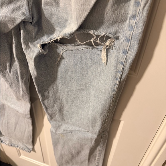 Abercrombie & Fitch Curve Love Ultra High Rise 90s Straight Denim Jeans 32 long - Picture 4 of 6